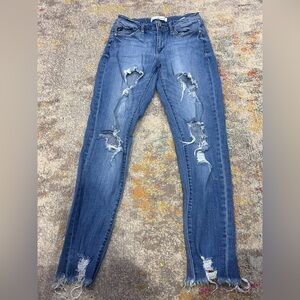 KanCan Distressed Denim Skinny Jeans
